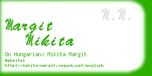 margit mikita business card